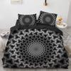 3D Honeycomb King Queen Duvet Cover Solid Geometry Bedding Set For Teens Adult Psychedelic Abstract 2/3pcs Polyester Quilt Cover