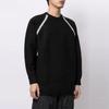 Y-3 FW21 Logo Two-Tone Jacquard Knit Sweater Men Sweater Black GV0362