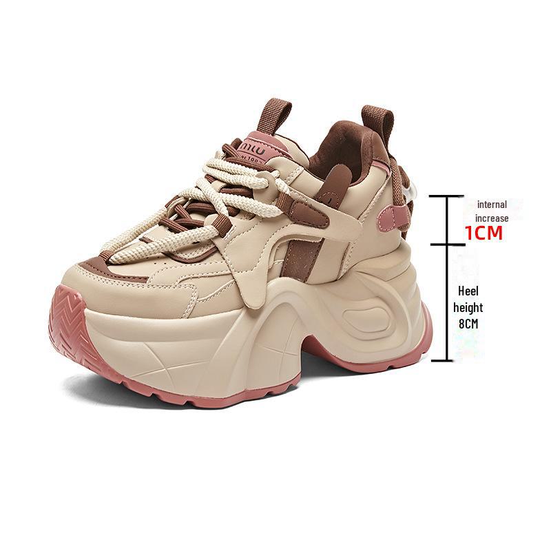 Women's 2024 Spring Height-Enhancing Thick-Soled Sneakers