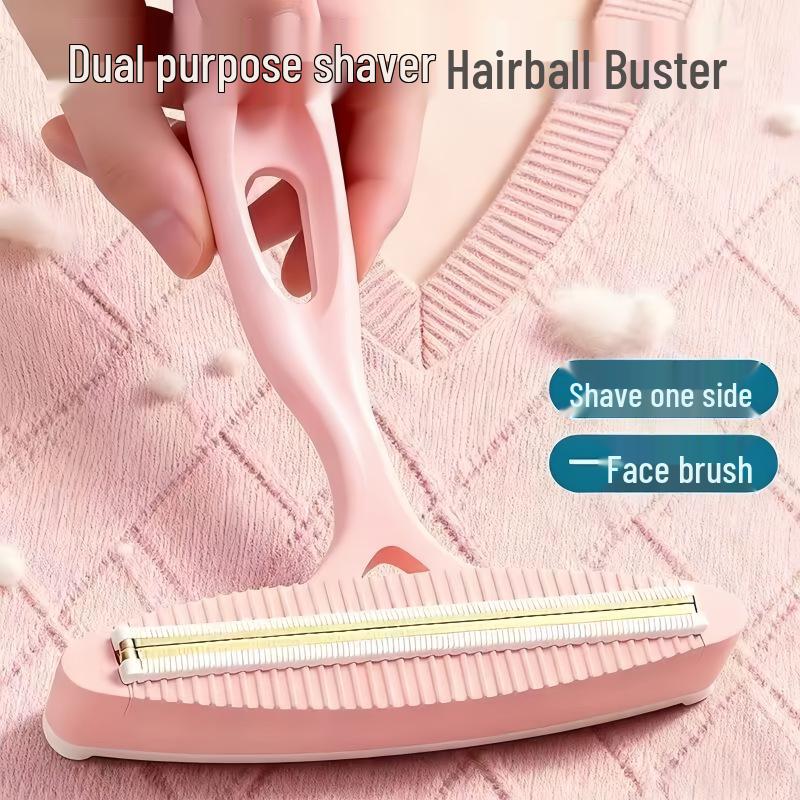 Double-Sided Lint Roller & Scraper for Carpet, Cat Hair, and Woolen Coats