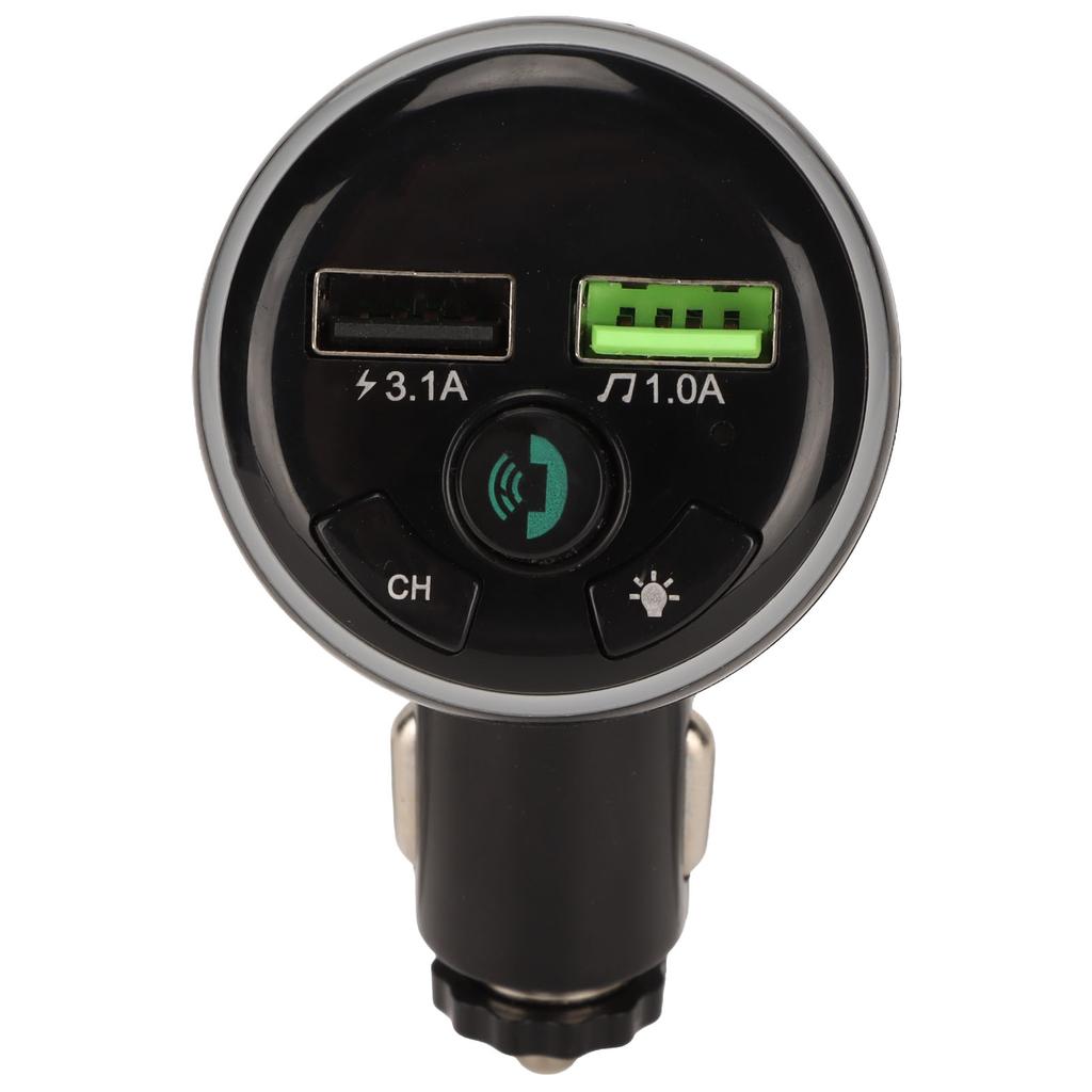 Transmițător FM Bluetooth pentru mașină, interfață de date USB, transmițător wireless cu sunet dimensional pentru mașină F14