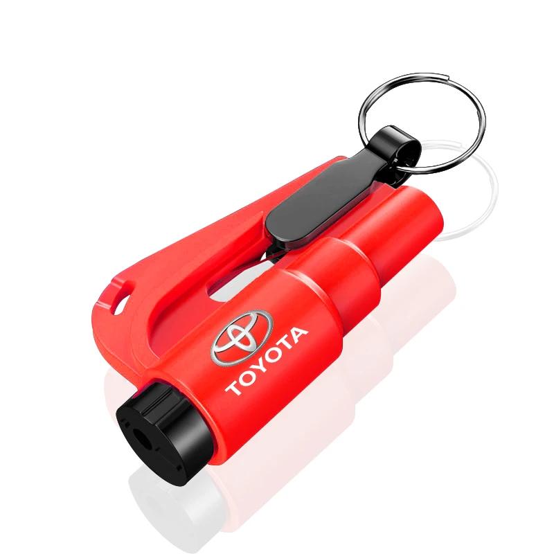 2-in-1 Car Tools Car Safety Hammer Window Breake Life Saving Seat Belt Cutter for Toyota Trd GR Corolla Yaris CHR Avensis Camry Land Cruiser