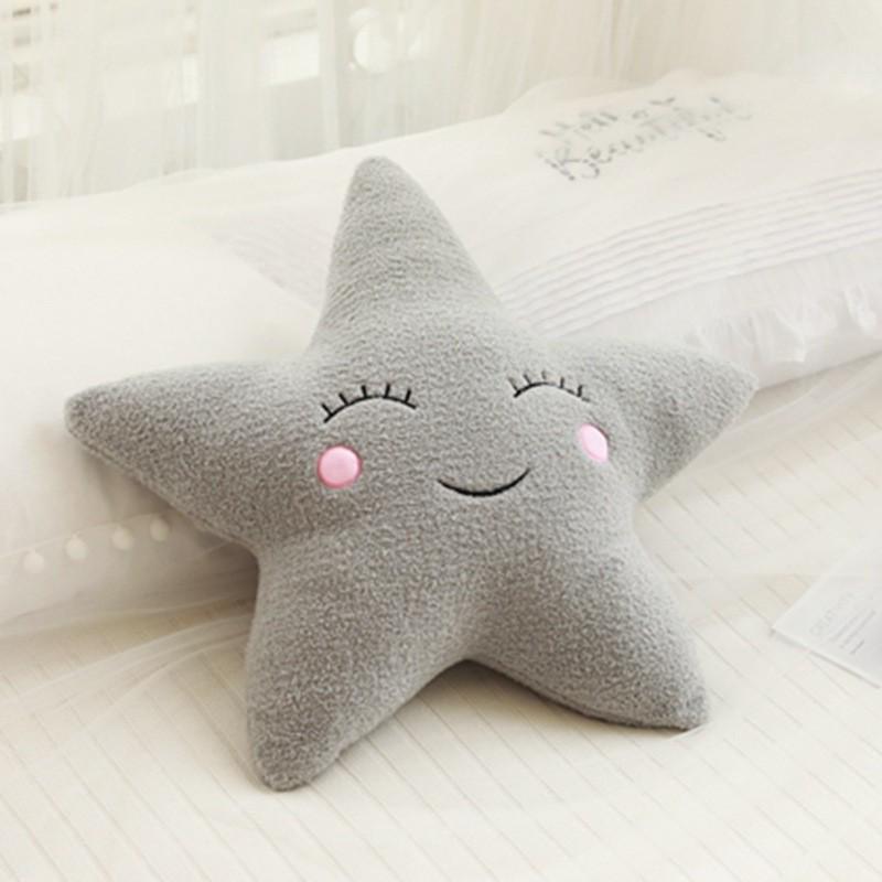 InSky Series Throw Pillow Plush Toy: Cloud, Moon, Raindrop, Star - Sofa Cushion & Kids' Room Decor
