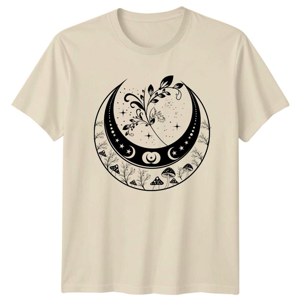 Mystical Moon Forest Magic TShirt Celestial Boho Nature Birthday Gift For Him