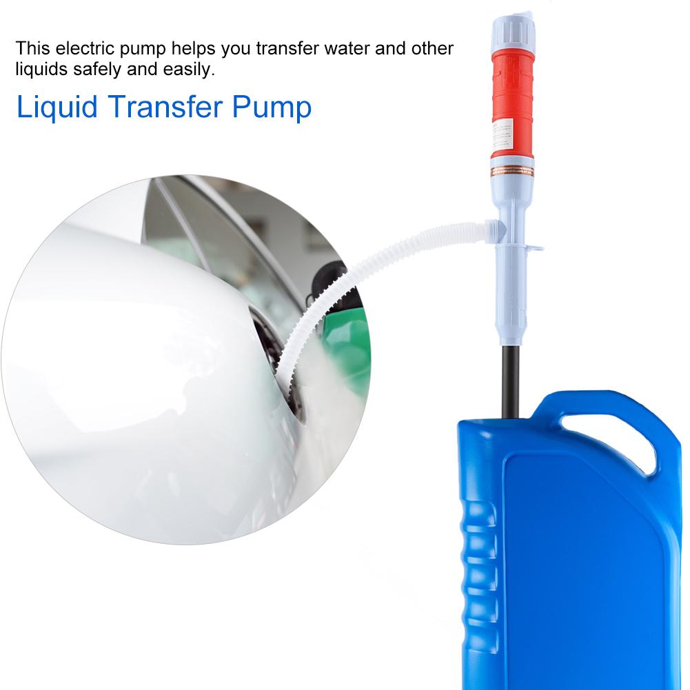 Electric Battery Operated NaDiesel Oil Liquids Transfer Pump Pipe Fish    (Blue)