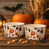 Halloween Kürbis Geist Papier Snack Dessert Becher Schüssel Geschirr für Halloween Motto Party Dekoration Zubehör