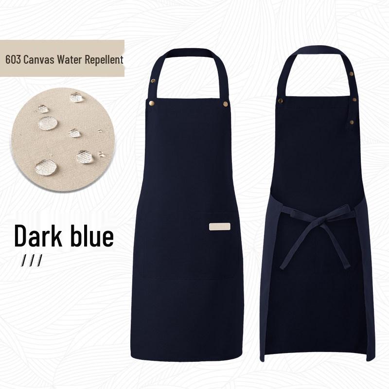 2025 New Style Waterproof Oil-Proof Kitchen Apron for Young Catering Professionals
