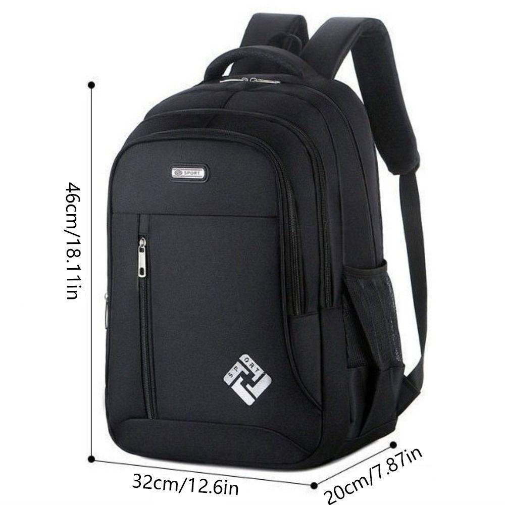 with USB Charging Port Business Notebook Backpack Casual Computer Bag High School Student