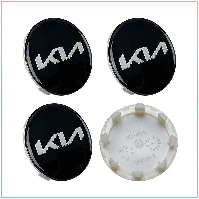 4 Stück 58 mm Auto-Radnabenabdeckungen Staubdicht Aufsteckbare Radabdeckung für KIA Ceed Rio Sportage R K2 K3 K4 K5 K6 K7 K8 Soul Opeima Ceed Sorento Cerato
