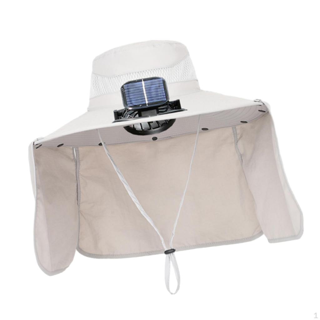 Cooling Fan Hats Solar Hat Fishing for Beach Outdoor Activities Sports