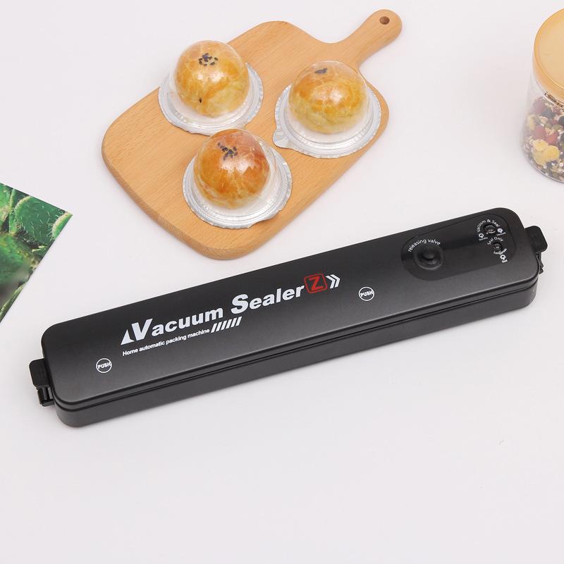 2pcs Home Kitchen Vacuum Sealer with 20 Vacuum Bags,220V EU Voltage,Food Automatic Vacuum Sealing Machine Small Plastic Sealer