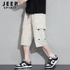 JEEP SPIRIT Herren Eisseide Schnelltrocknende Capri Cargo Shorts
