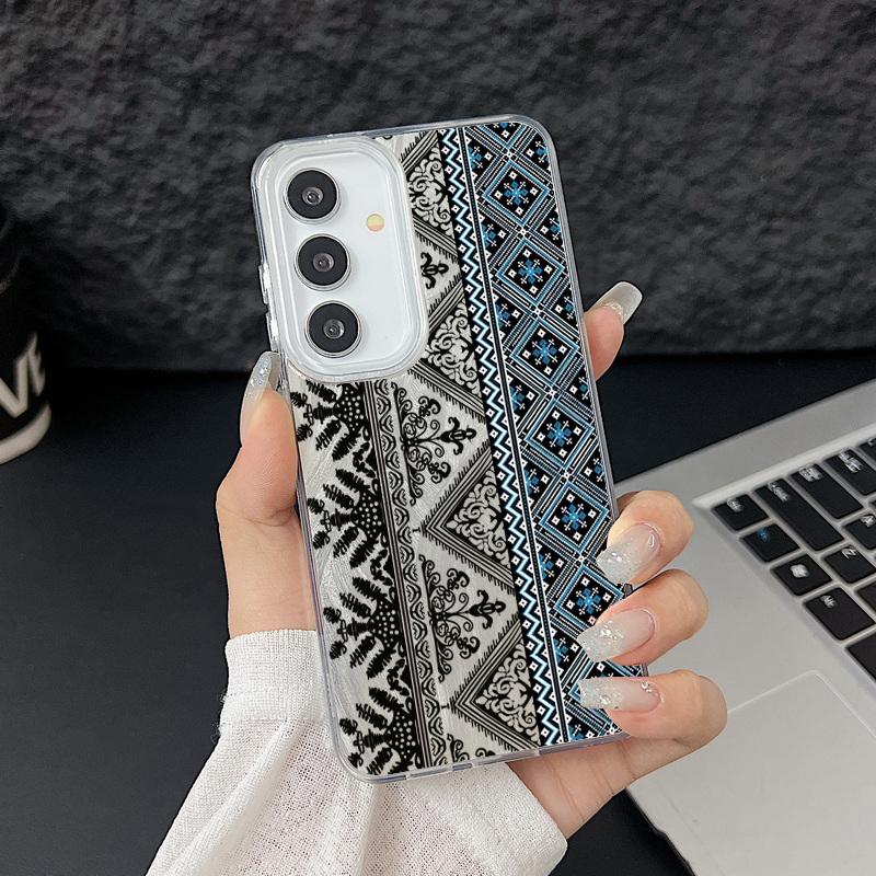 

Лазерный чехол Camlet для Samsung Galaxy S24 FE S25 S24 S23 Ultra Plus A55 A56 A54 A25 A15 A16 A34 с винтажным узором тотем Galaxy S23+