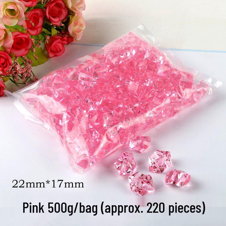 Seven-Color Acrylic Crystal Stones for Fish Tank Decoration and Amusement Park Props