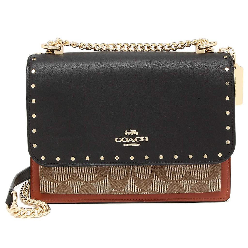 Shoulder Bag Outlet 90400 IME7V Khaki Multi [Coach] Women's [Item]