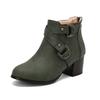 Women's High-heeled Short Boots Autumn and Winter New Thick-heeled Large-size Casual Short Boots