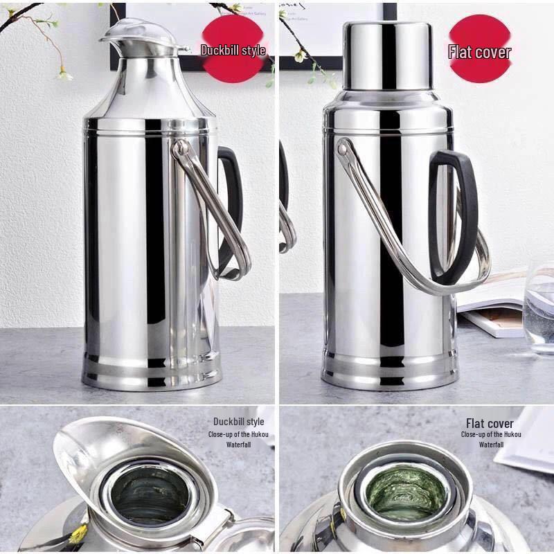 Large Stainless Steel Thermos: Insulated Hot Water Bottle & Warmer
