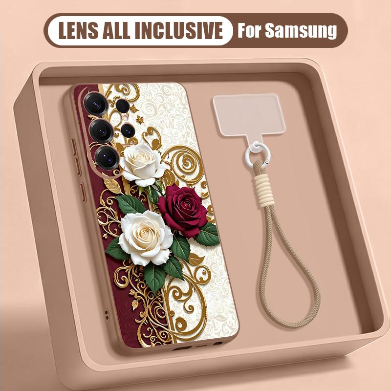 Oil Painting Flower Case For Samsung S26 Ultra S25 FE S24 S24 Plus A57 A37 A17 A56 A36 A16 A55 A35 A15 A54 5G Hybrid Magnetic Matte Cover