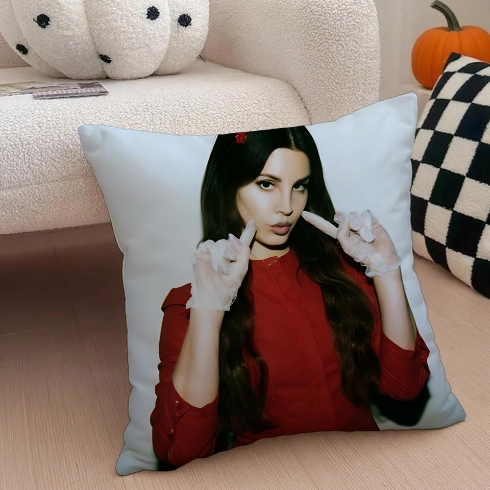 LLana Del Rey Cushion Cover Linen Pillow Case Soft Breathable Protective Couch Room Decoration