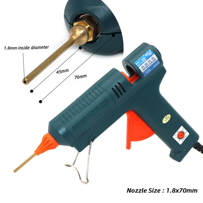 

Пистолет для термоплавкого клея, 150 Вт, длинное сопло, регулируемая температура для клеевого стержня 11 мм, профессиональный промышленный инструмент для самостоятельного ремонта, клеевой пистолет 150W&UK