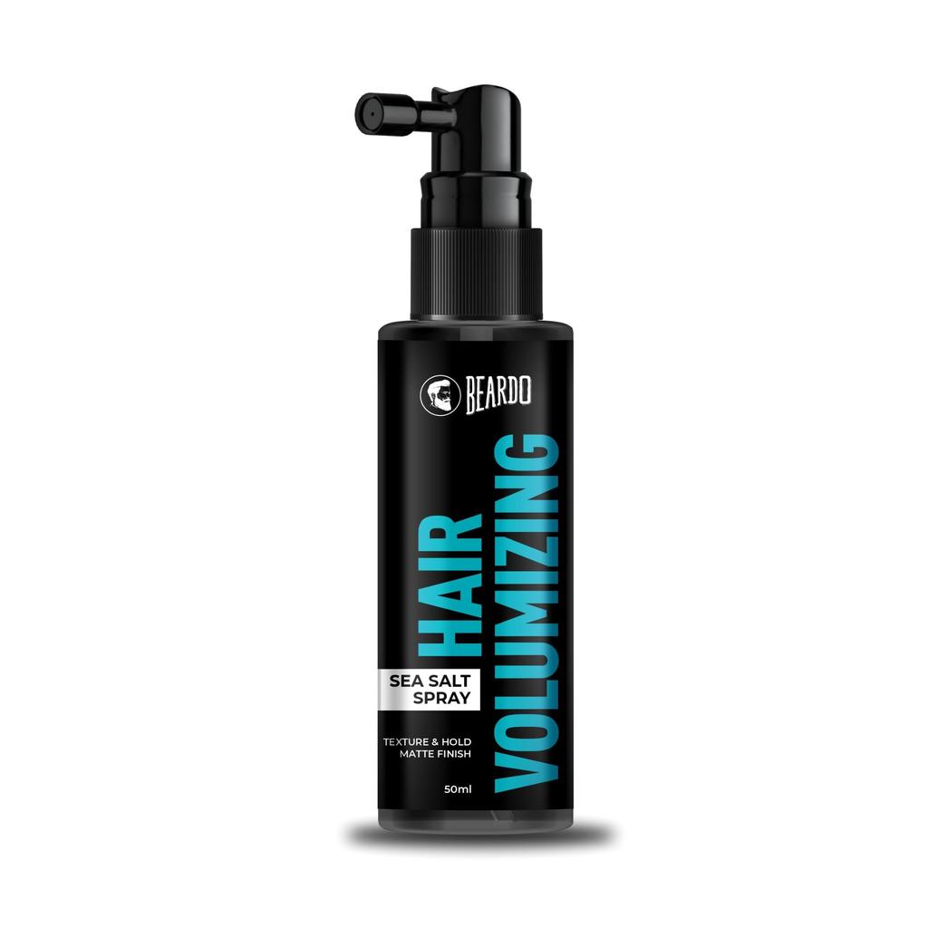 Beardo Hair Volumizing Sea Salt Spray 50ml | With Olive Oil & Coconut Oil | Hair Texture Spray & Matte Hold | Hair Volumizer Hair Setting Spray | N