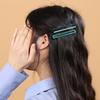 Square Clip + Colored Hairpin 2-piece Set (Blue)
