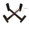 5-Pack Carbonized Wood Cross Base Plant Stands