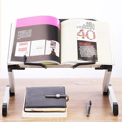 Adjustable Laptop Stand for Bed, Aluminum Desk Table Foldable Tray, Protable Notebook