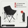 Adjustable Portable Outdoor Folding Recliner: Moon Chair for Camping, Beach, Fishing, and Lunch Breaks.