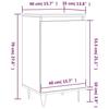 VidaXL Buffets 2 pcs noir 40x35x70 cm bois d’ingénierie 831055