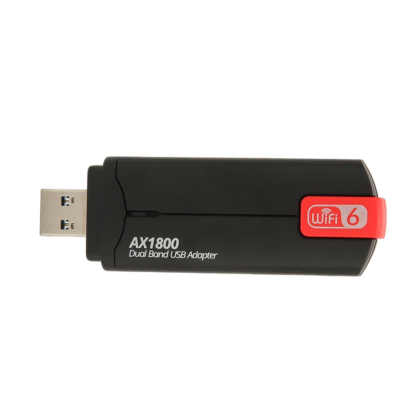 

USB WiFi Adapter 1800Mbps Stable Signal USB3.0 MU MIMO Technology WIFI6 Wireless Internet Card for Home Office