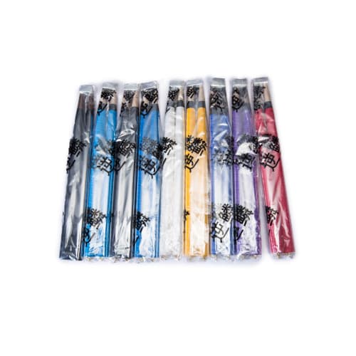 Gekirin Mybachi Wooden Bat, Tapered, with Easy-to-Hold Strap, Made of Ash Hardwood, Unique Wood Grain, 350mm-20mm (Black)