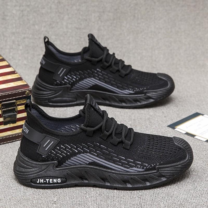 Large size new men's sports shoes trendy versatile breathable casual running shoes Korean version platform dad shoes