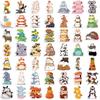 60 Animal Stacked Graffiti Stickers Guitar Notebook Suitcase DIY Waterproof Stickers