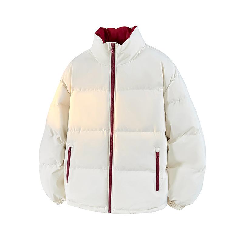 Winter Stand-up Neck Cotton-padded Coat for Men and Women of The Same Style, Couple Trend Versatile Thickened Cotton Jacket