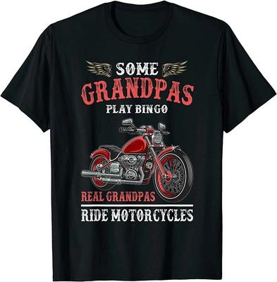 Echte Opa's Rijden Motorfietsen Shirt Grappig Motorrijder Rijder Cadeau T-shirt