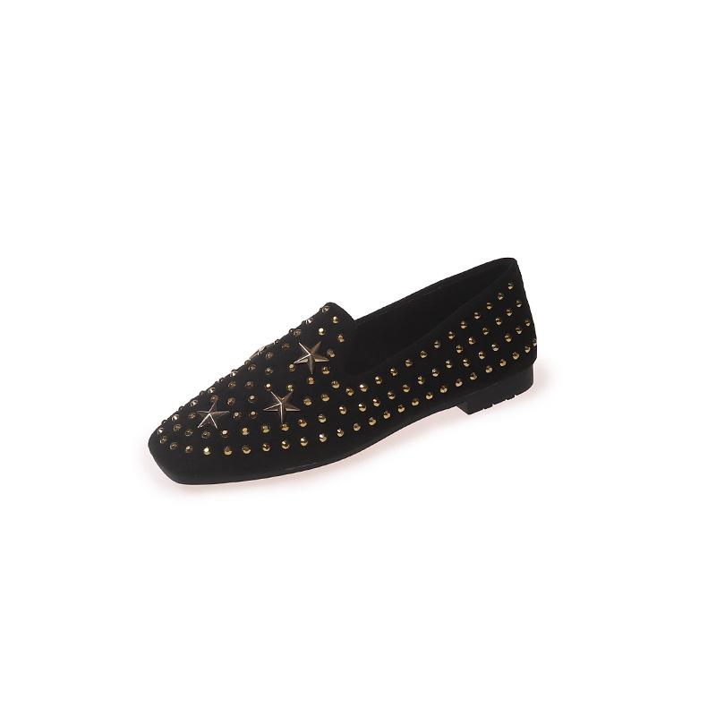 Women's new summer Fashionable versatile Square Heel Work Shoes leisure Comfort Flats Lightweight  breathable soft-soled shoes