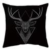 Black Party Halloween Ghost Skull Pumpkin Decorative Cushion Cover Polyester Throw Pillow Cover Pillow Case 45X45Cm