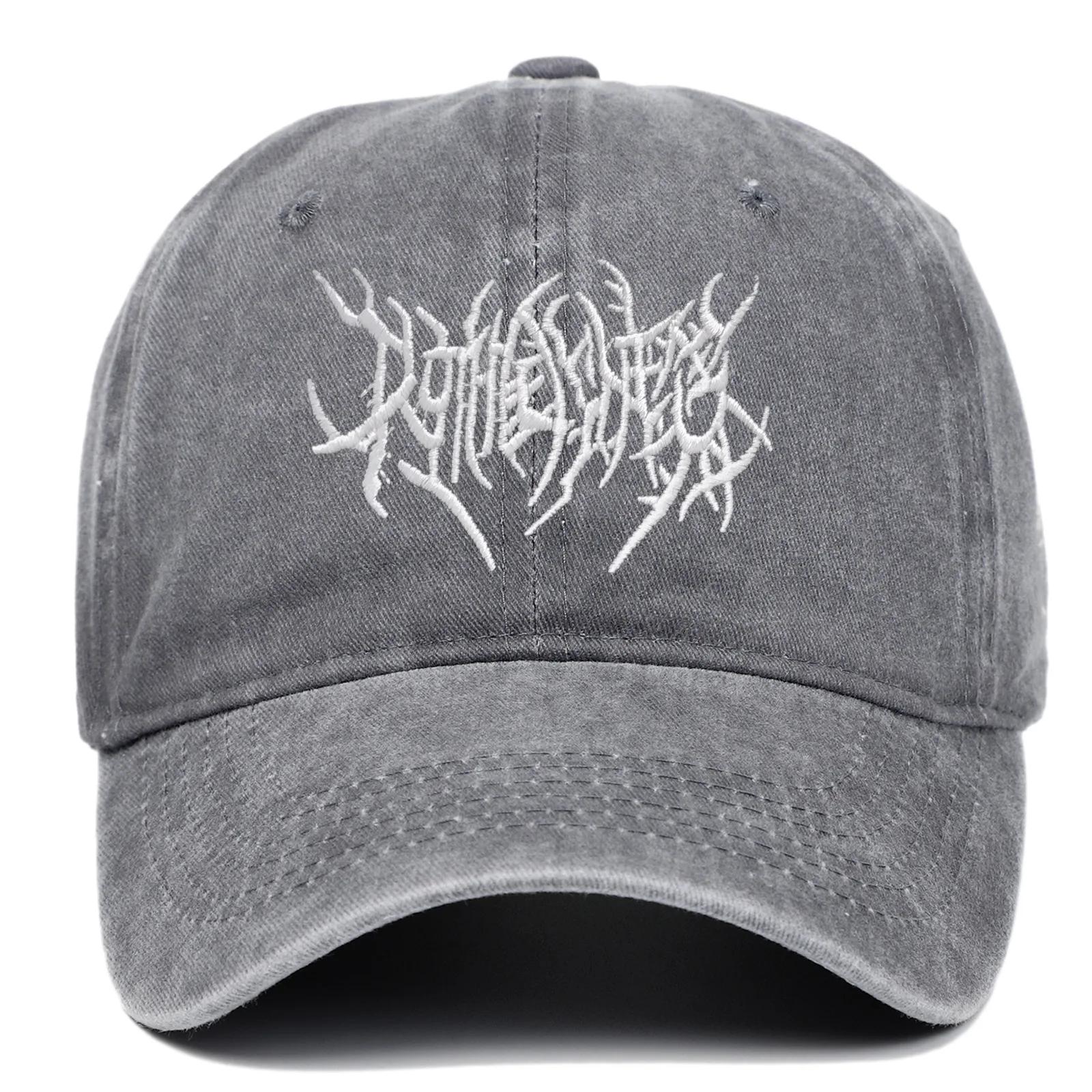 Trendy Embroidered Rock style Baseball Cap with Unique Logo 1pc
