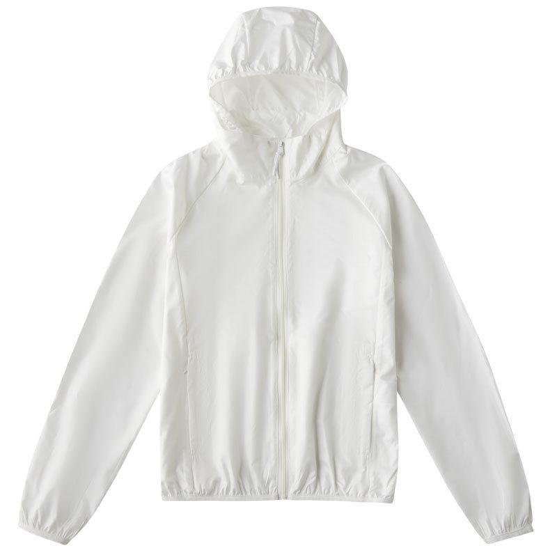 Summer new light and breathable short jacket hooded long-sleeved sunscreen clothing women's hooded portable large size loose