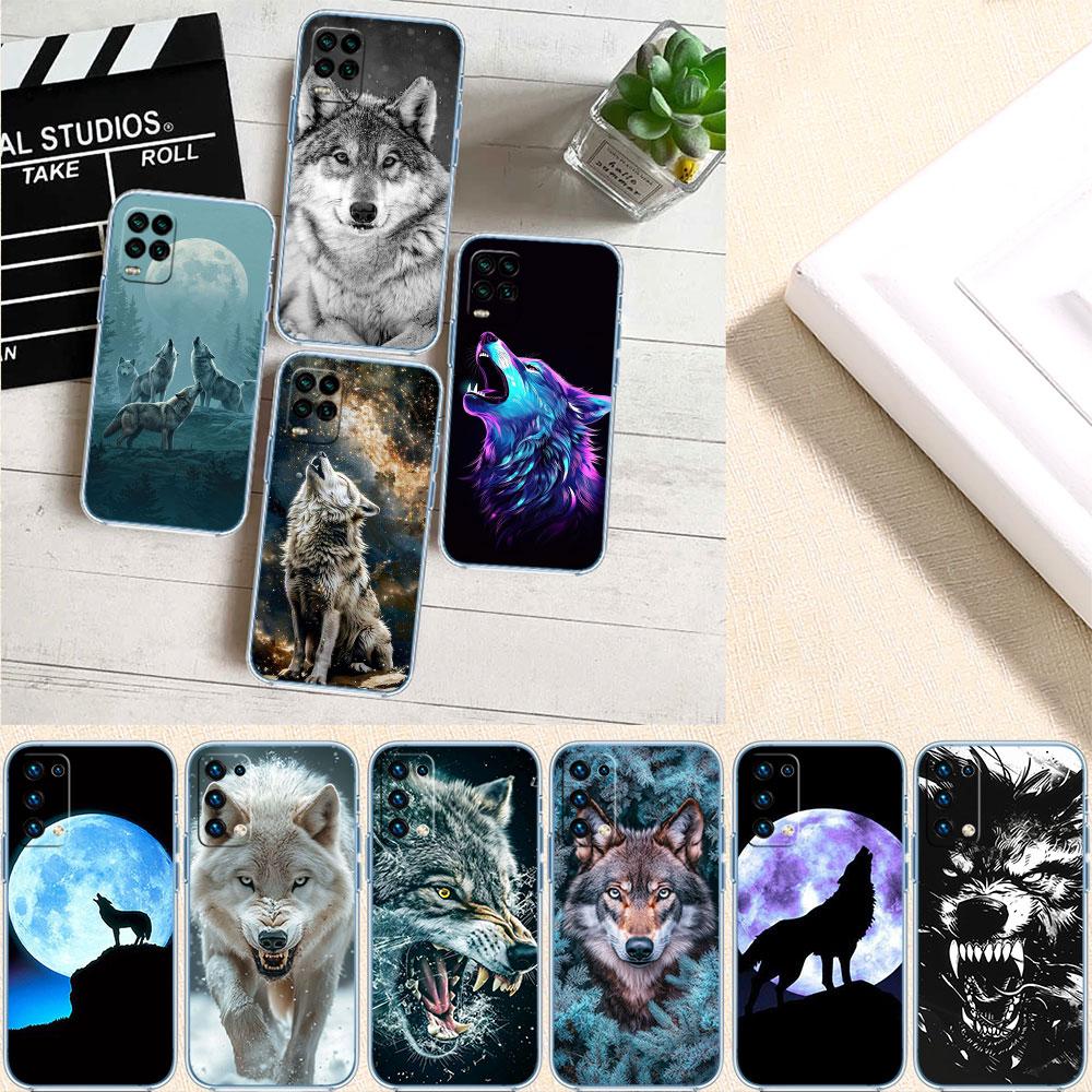 CJ8 Zvířecí Vlk Soft Shell Průhledný Kryt na Telefon pro Motorola Moto Edge 20 30 40 50 S30 Fusion Ultra Pro Neo Lite + G200 G23