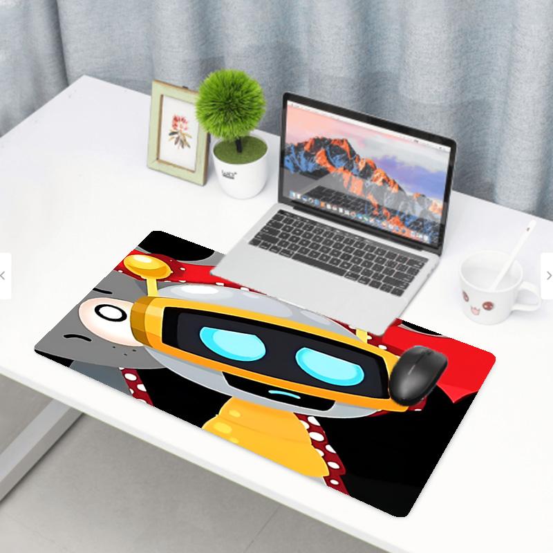 Cosmic Bot Crew Print Mouse Pad, Anti‑Slip Desktop Keyboard Mat, for PC Laptop Gaming Working Daily Use, Cool Festival Surprise Gift