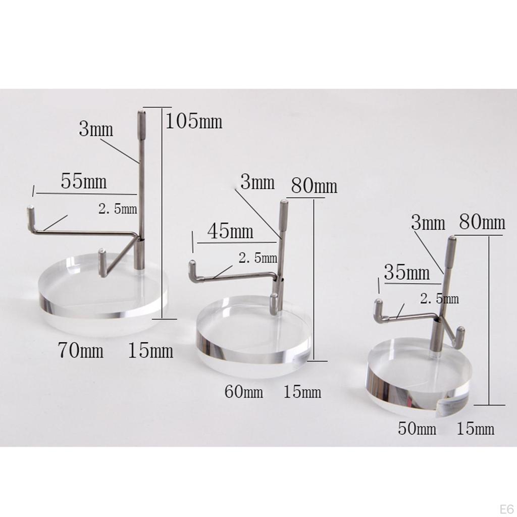 Acrylic Display Round Base for Rocks Stones