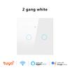 WiFi RF433 Smart Wall Switch Tuya App Remote Control 1/2/3/4 Gang Glass Panel Touch Light Switch No Neutral Wire Voice Control Alexa Google