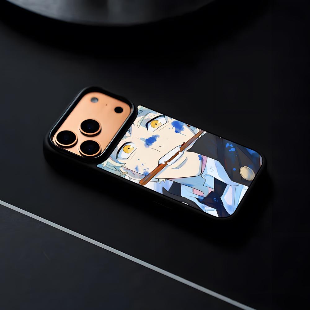 

Anime Blue Period Phone Case For IPhone 17 16 15 14 13 12 Pro Max Plus Black Frame Hard Shell iPhone17