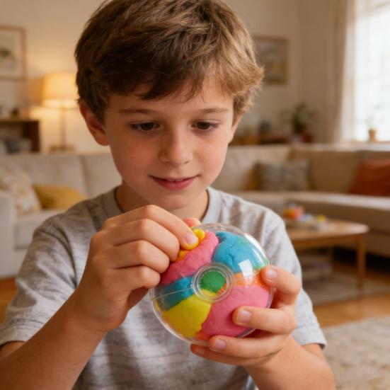 DIY Stress Ball Making Kit Stress Relief Toys with Square Blocks Fillers