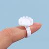 100Pcs Disposable Eyelash Extension Rings Lash Glue Fan Cup Finger Holder Fans
