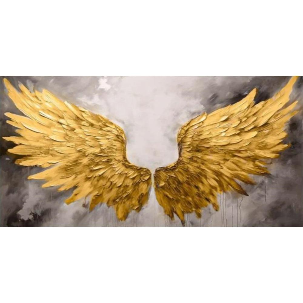 Abstract Angel Wings Canvas Painting Vintage Wall Art Black and White Wings Poster Print For Bedroom Living Room Home Decor