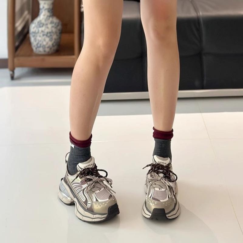 Silver Daddy shoes women's new spring and summer mesh lightweight women's shoes heightening casual sneakers