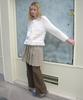 SINOON Sn Wool Blend Straight Pants (Brown)
